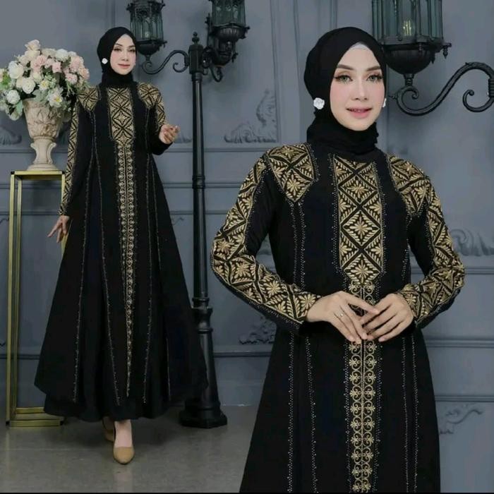 Abaya Renda Tangan Mewah Series 801