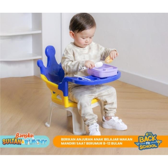 New Bangku Makan Anak / Bangku Bunny / Kursi Bangku Makan Anak Foldable Murah / Kuri Makan Bayi