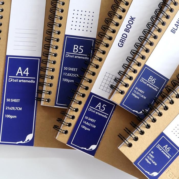 

Terlaris- Bali Artemedia Notebook Ruled / Dotted / Grid / Blank