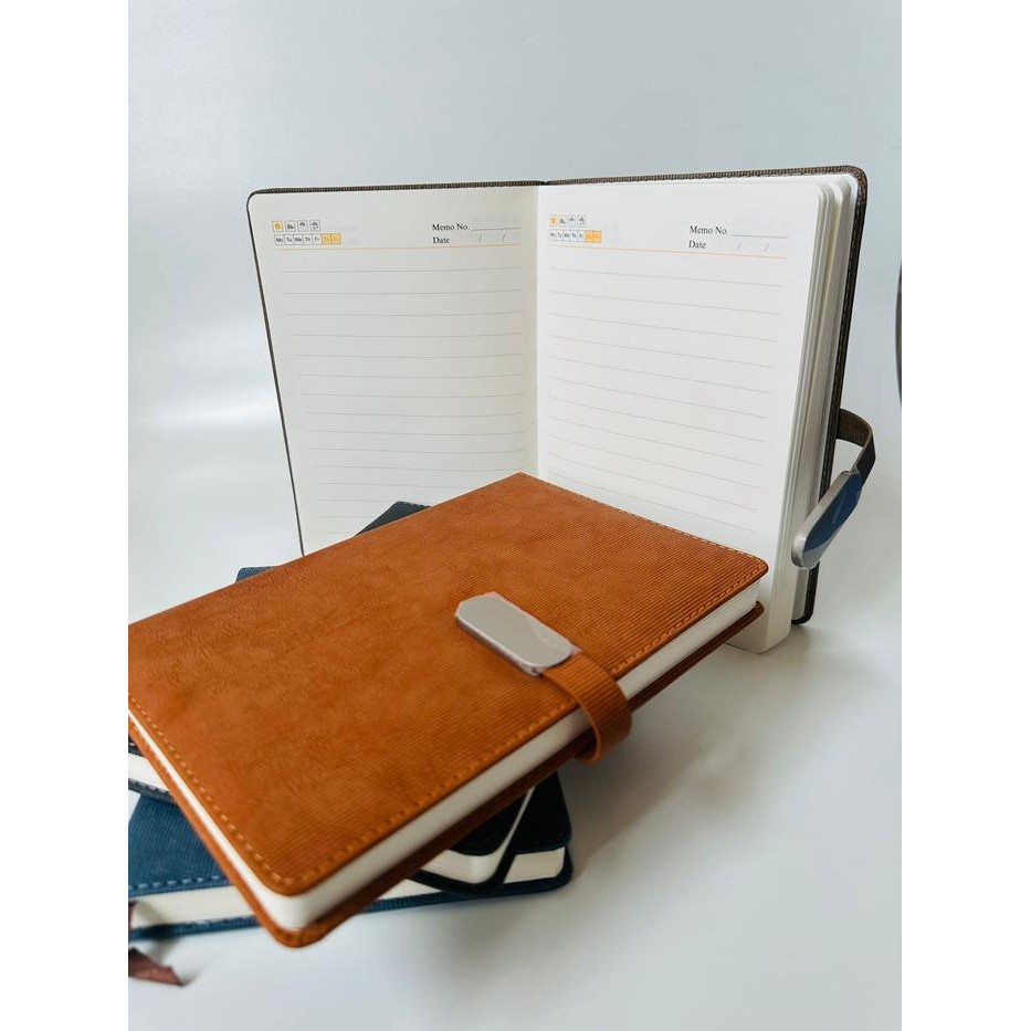 

Terlaris- Buku Agenda Note Book Cover Bahan Kulit Empuk Jurnal Garis A5 Notebook Diary Book Klip