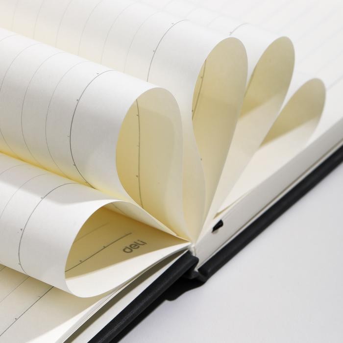 

Terlaris- Deli Leather Notebook Buku Catatan A5 Sampul Kulit 96 120 Lembar En04X