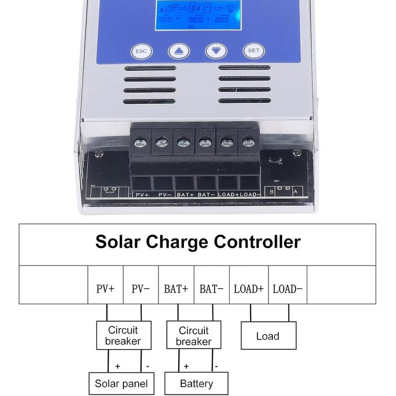New Solar Charge Controller Mppt Regulator 12V - 48V 60A Mppt-6048 Easun