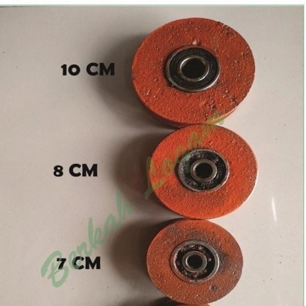 RODA PAGAR 10 CM (BESI LEBUR) TANPA RUMAH REL SIKU V /REL BULAT BEHEL