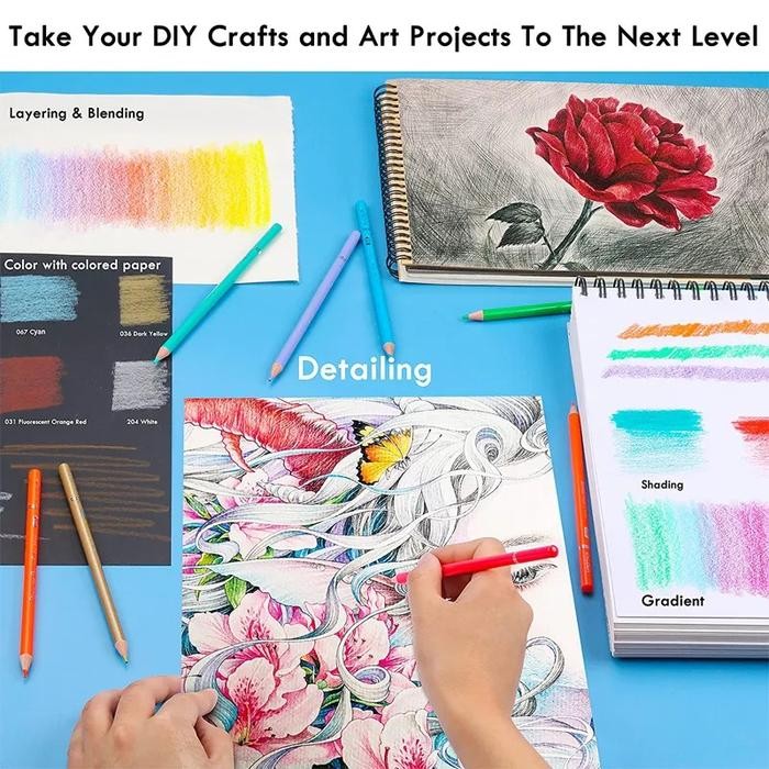 

H B sil Warna 72 120 Dengan Tas H B Oily cils Zipper Bag