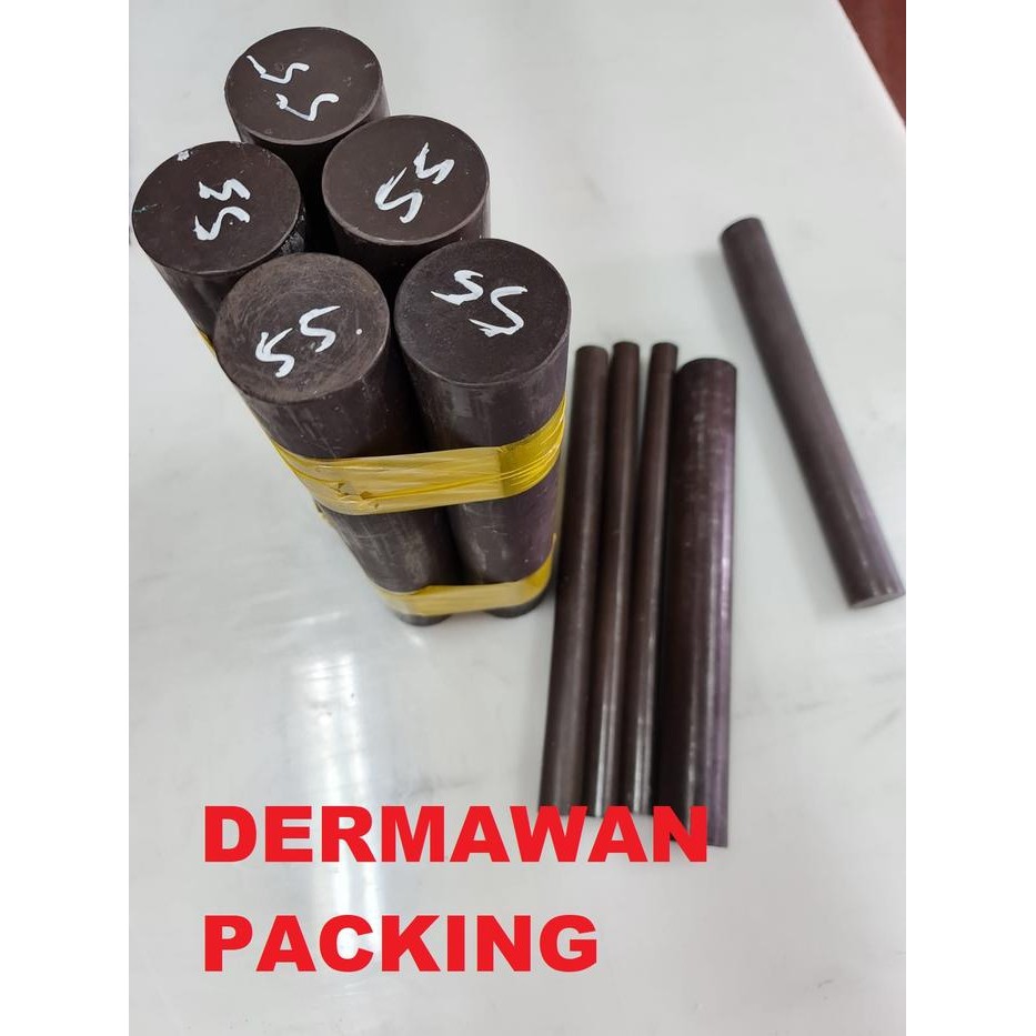 Teflon Bronze rod 20 mm x 30cm / PTFE bronze batangan