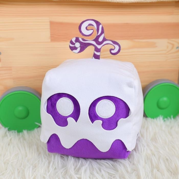 ReadyBloxs Fruits Plushie-Boneka Buah Blox Anime Game Plush Toy Fruit Leopard Pattern Box Plush Toy