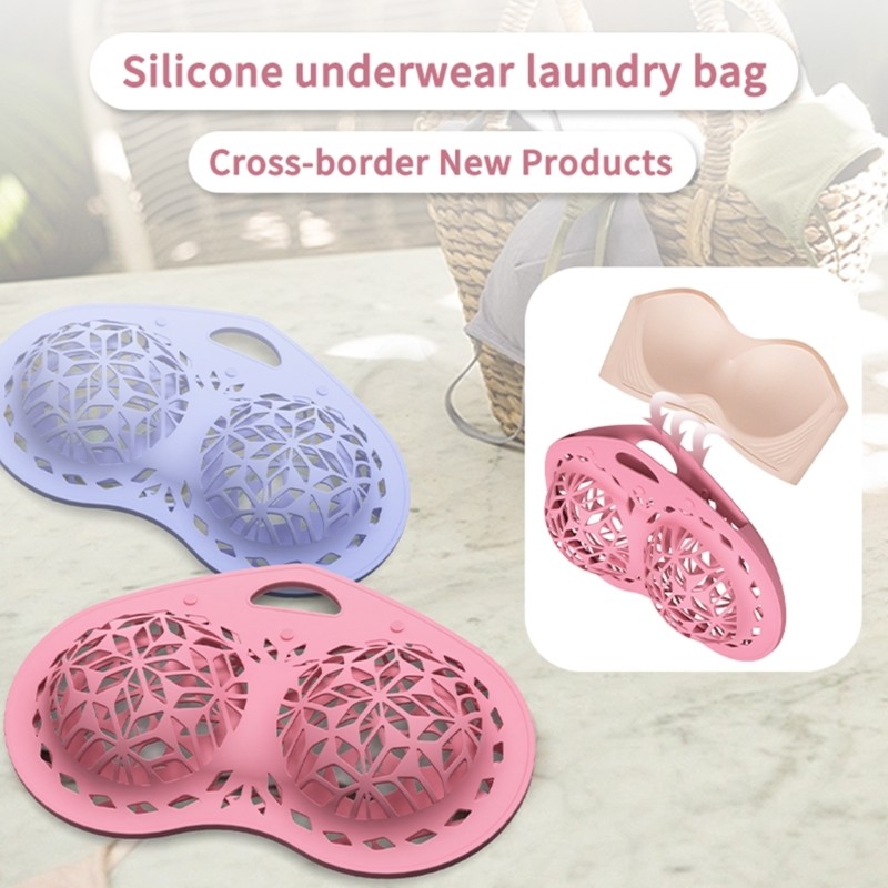 Bra Washing Bag Silicone Mesh Lingerie Bag Anti Deformation Washing Bag for Washing Delicates Bras