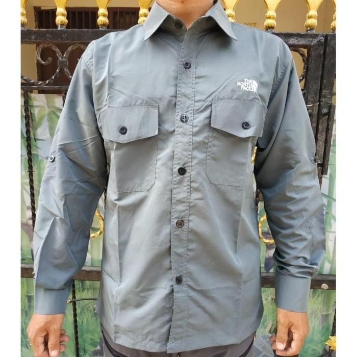 (Expert) Kemeja Tactical Lengan Panjang Pria - Kemeja PDL Lapangan Outdoor TNF