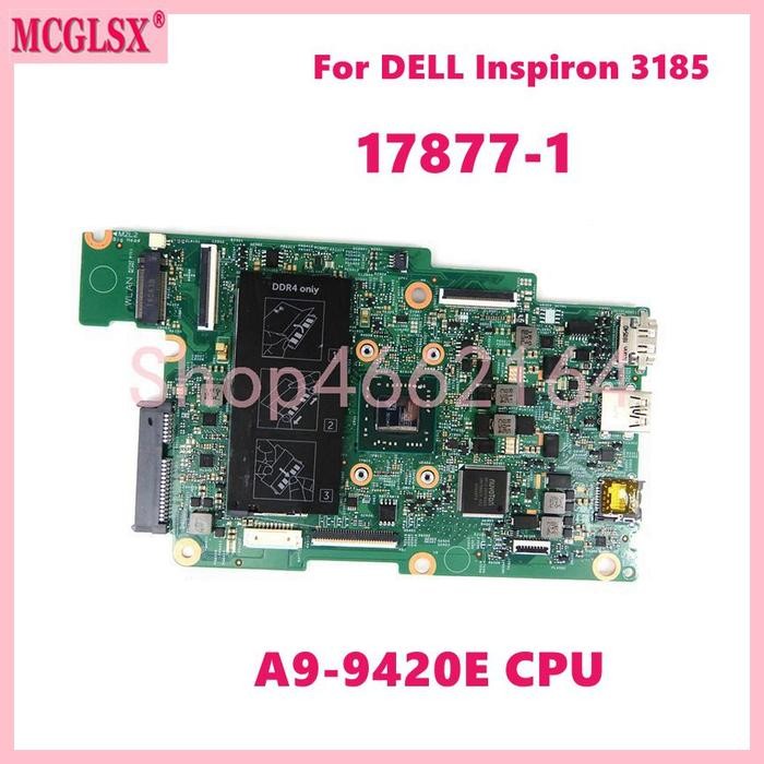 17877-1 With A9-9420E CPU CN-02RK54 45DW15 Notebook Mainboard For DELL Inspiron 11 3180 3185 2-in-1 