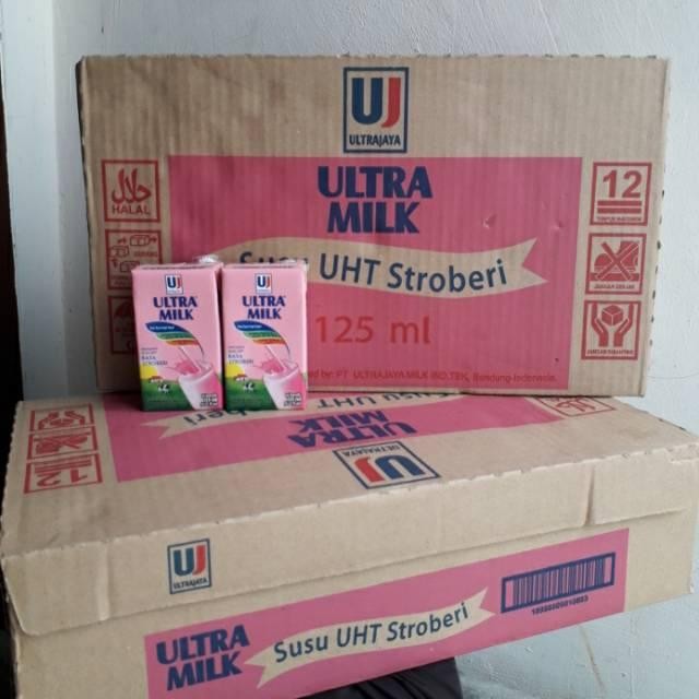 

(Expert) Susu Ultra strawberry ukuran 125 mili isi 40 pcs