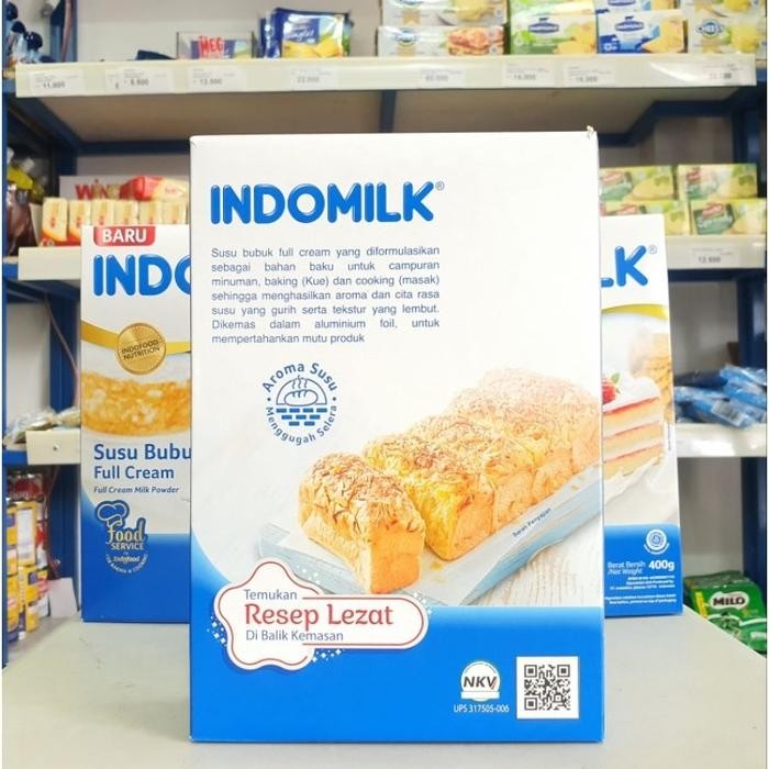

(Expert) Susu Bubuk Indomilk 400Gr / Indomilk Susu Bubuk FullCream / Susu Indomilk FullCream / Milk