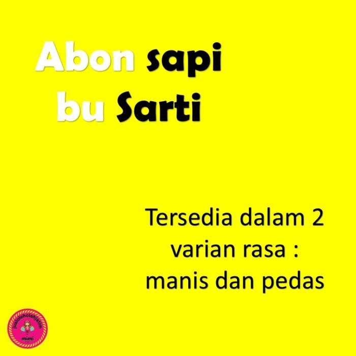 

(Expert) ABON SAPI BU SARTI SURABAYA 100 gram