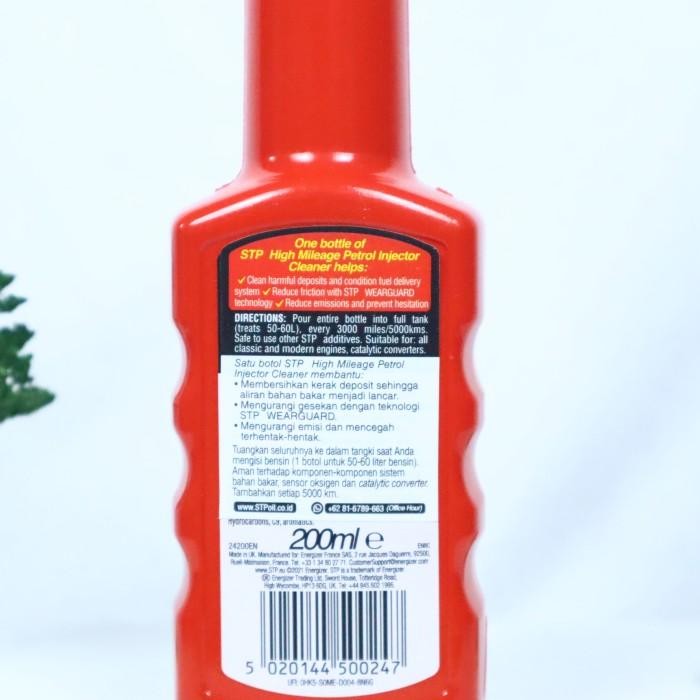 STP HIGH MILEAGE PETROL INJECTOR CLEANER - STP INJECTOR CLEANER BENSIN