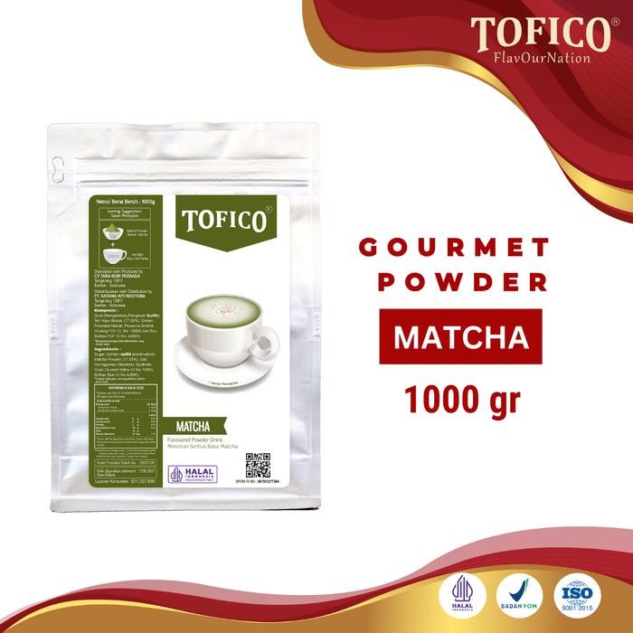 

Powder Matcha Tofico / Bubuk Rasa Matcha Premium 1KG / Tofico Syrup Official