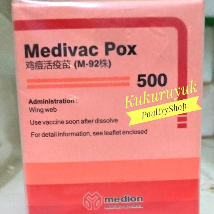 

terlaris Vaksinasi Vaksin Cacar Ayam FOWL POX untuk 500 Ayam