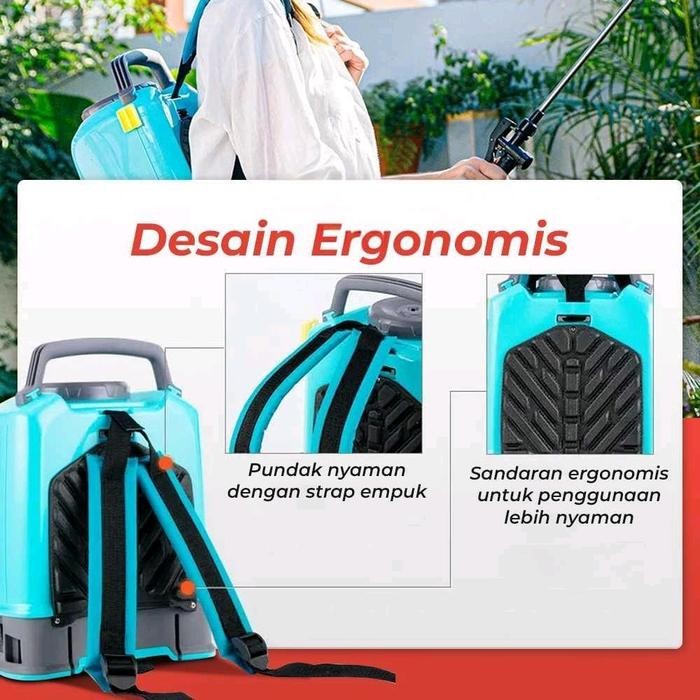 SEMPROTAN TANAMAN PERTANIAN 10 LITER BOTOL TANGKI GENDONG SPRAYER ELEKTRIK OTOMATIS BISA DI CAS