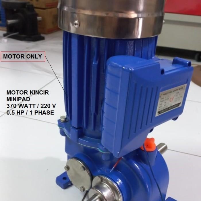 Dinamo Motor Kincir Minipad 0.5HP/1 Phase atau 370watt-220V