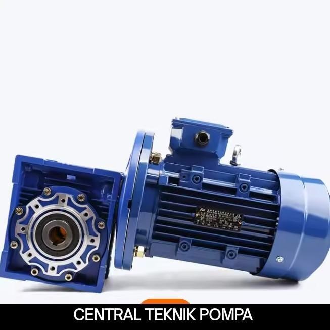 GEAR BOX NMRV-063 RASIO-1:40 C/W MOTOR 1.5KW 2HP 3PHASE SET MOTOR/NMRV