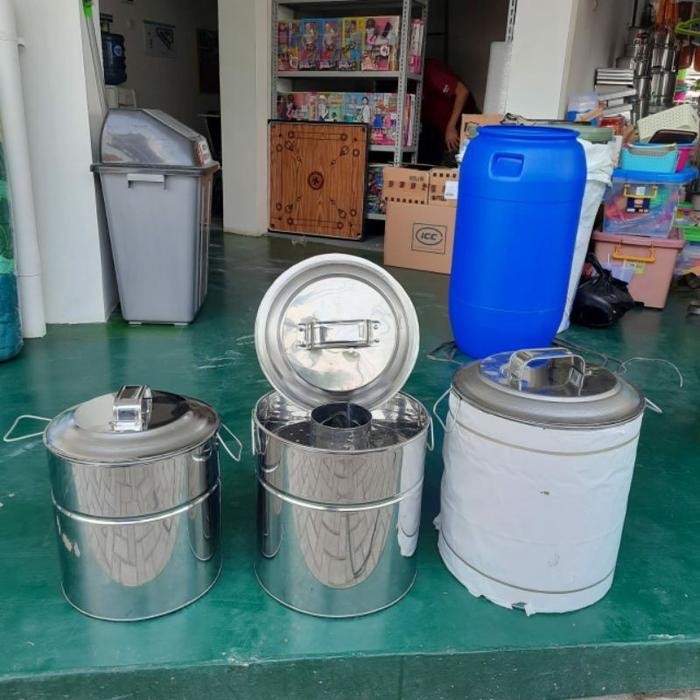 Stainless - Dandang Bakso / Panci Bakso Uk 30-32-35Cm Stainless