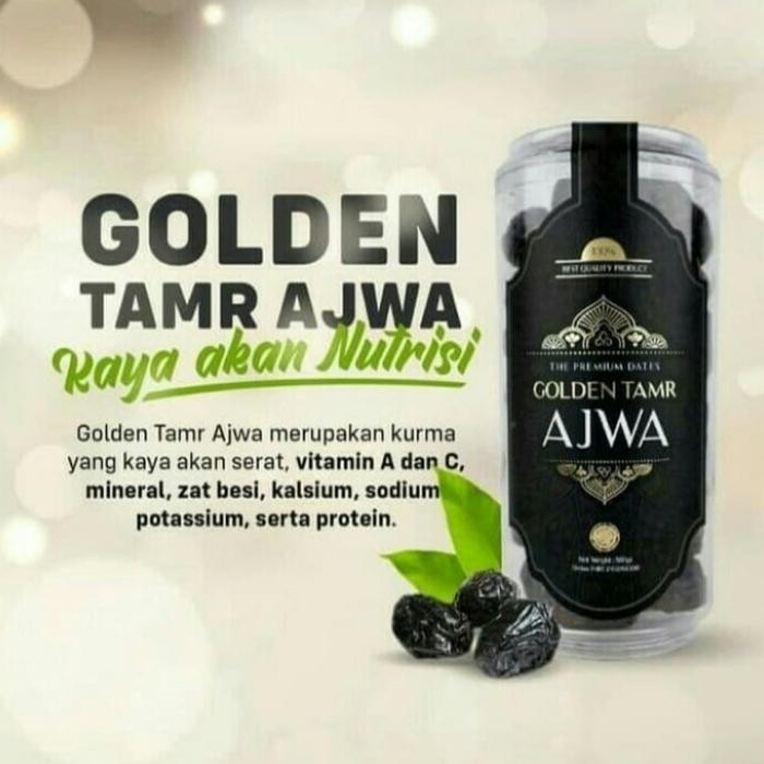 

Kurma Ajwa Premium Golden Tamr Azwa 500 Gram