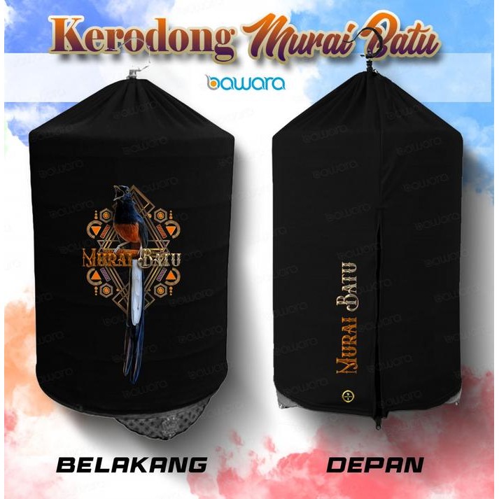 Kerodong Krodong Sangkar Burung Murai No1, No 2, No 3 Gambar Murai Batu Ekor Panjang Bahan Higet