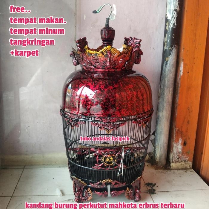 Kandang Burung Perkutut Mahkota/Sangkar Perkutut Mahkota Erbrus/Kandng