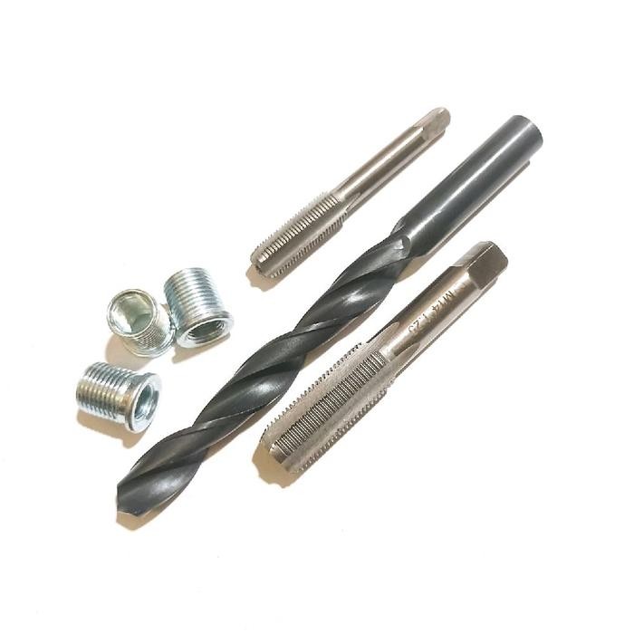 Ready- Paket Komplit Verbos Busi Set Tap N Bor Set Sok Drat Busi Pendek Motor Bebek N Metik Drat