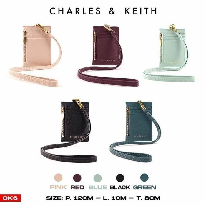 

LANYARD CK CHARLES KEITH KULIT TEMPAT ID CARD HOLDER