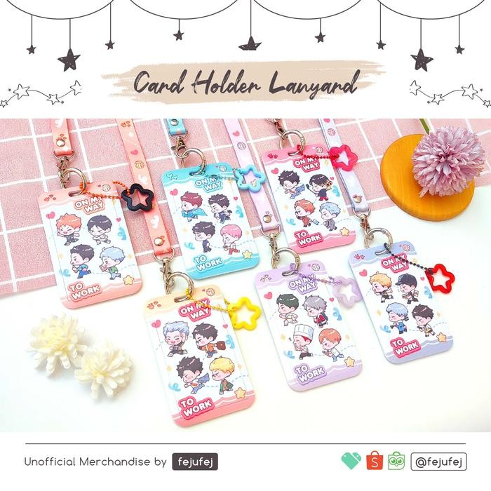 

[Fejufej] Haikyuu Id Card Holder Lanyard Tempat Kartu Photocard