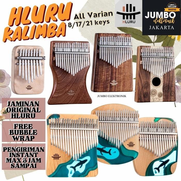 Kalimba 17 Key Hluru Ocean Wood Resin Kalimba 17 Keys Thumb Piano Ori