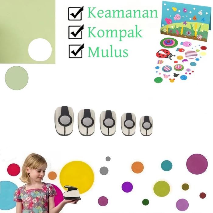 

Promo Set Paper Punch Round Shape - Pembolong Kertas Bentuk Bulat/ Pelubang Kertas Portabel