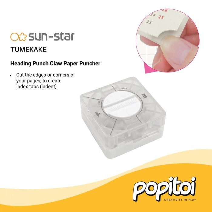 

Promo Sun Star Tumekake Heading Punch Claw Paper Puncher Pelubang Bookmark Tbk