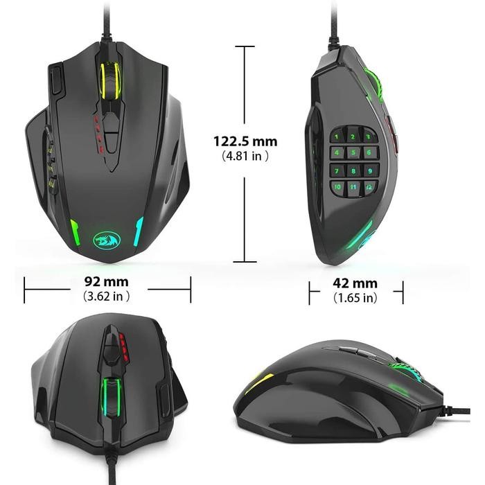 (Expert) Redragon Dual Mode Gaming Mouse RGB IMPACT ELITE - M913