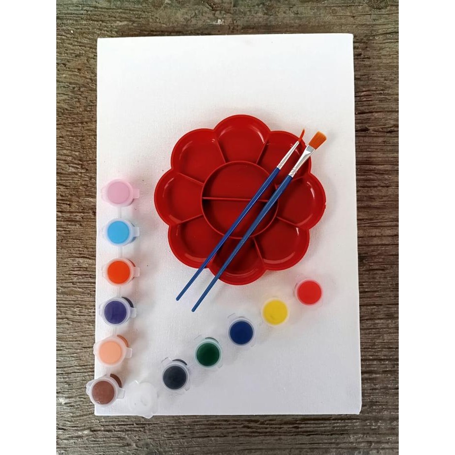 

Promo Rsk Paket Lengkap Alat Lukis Kanvas 1 Set Peralatan Melukis Kuas, Cat Akrilik, Palet, Kuas