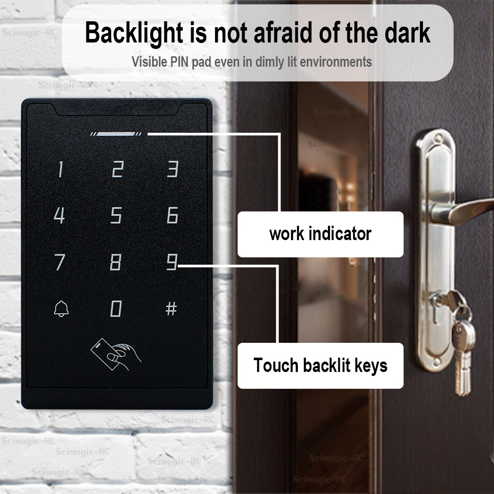 Wireless Touch Code Door Opener ID Card Code Door Opener Encoding For Card Reader Door Access