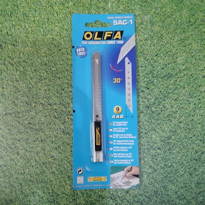 

Pisau Grafik 9Mm Sac-1 Olfa Graphic Cutter 30 Degree Kniife Original