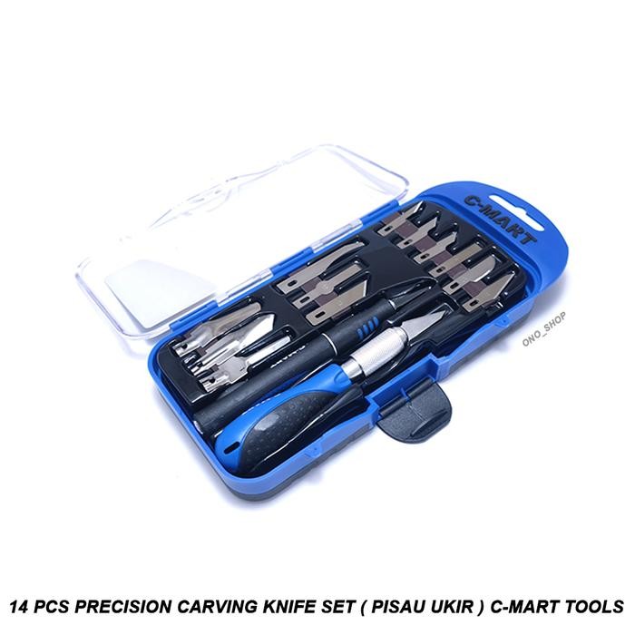 

14 Pcs Precision Carving Knife Set ( Pisau Ukir ) C-Mart Tools
