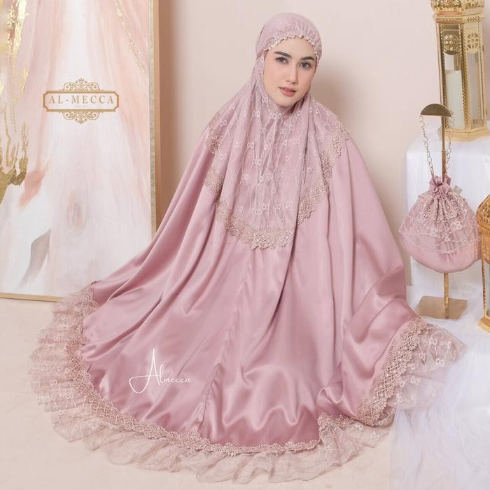 ALMECCA - Mukena Dewasa Almecca Series Shakira Mukena Mewah Renda Seserahan Pernikahan Jumbo Adem
