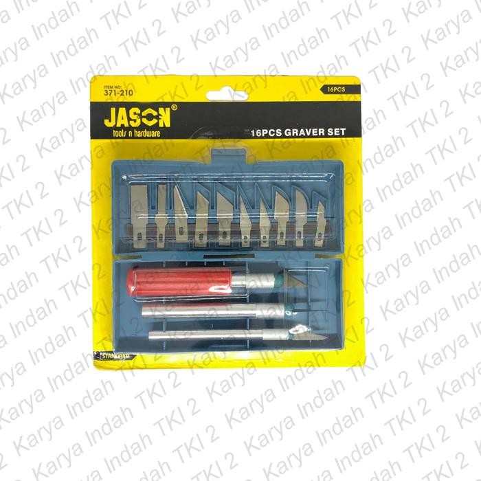 

GRAVER KNIFE SET 16 PCS JASON PISAU UKIR SET KULIT DOMPET HOBBY ART KODE 1167