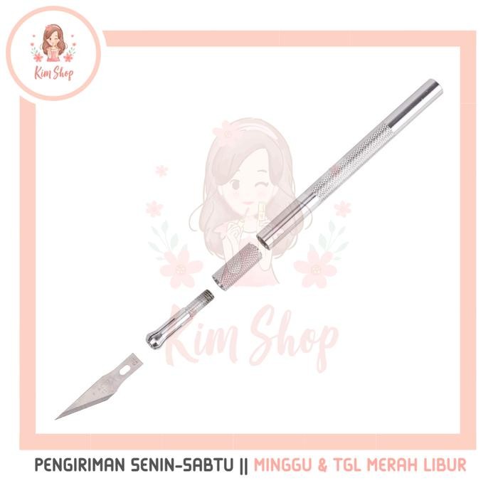 

KIM SHOP - PISAU UKIR PEN CUTTER SET REFILL ART KNIFE CRAFT CUTTING STICKER STIKER SCRAPBOOK DIY