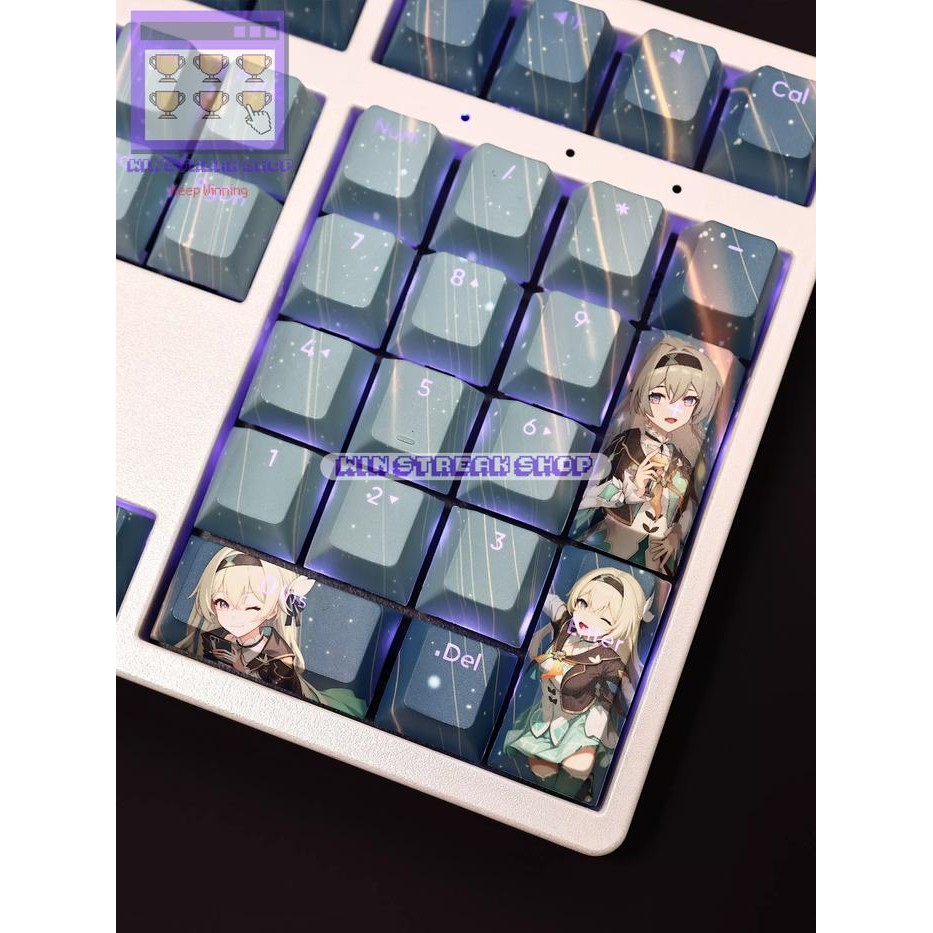 (Expert) Honkai Star Rail Keycaps - Firefly Honkai Star Rail Keycaps / Firefly Keycaps