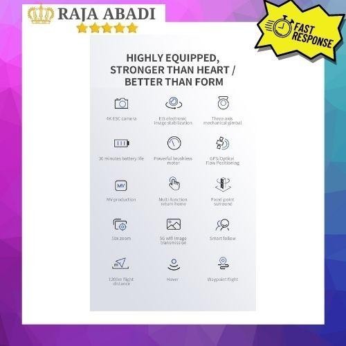 [Expret] Drone KF101 Pro GPS 5G 4K HD ESC Camera 3-Axis Gimbal EIS