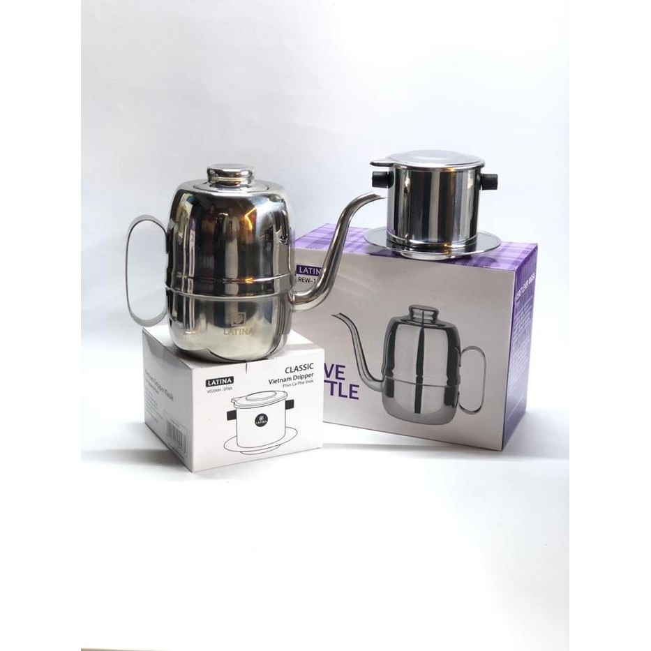 LATINA Vietnam Drip (VD200DT65) + LATINA Olive Kettle 420 ml