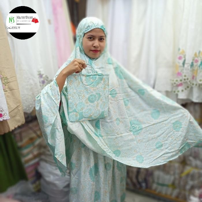 mukena bali dewasa / mukena dewasa Bali catoon halus