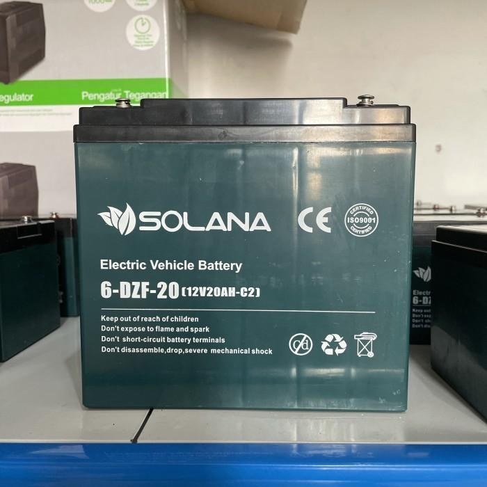 [Expret] SOLANA / Baterai / Aki SEPEDA LISTRIK 6DZM20 12V 20AH