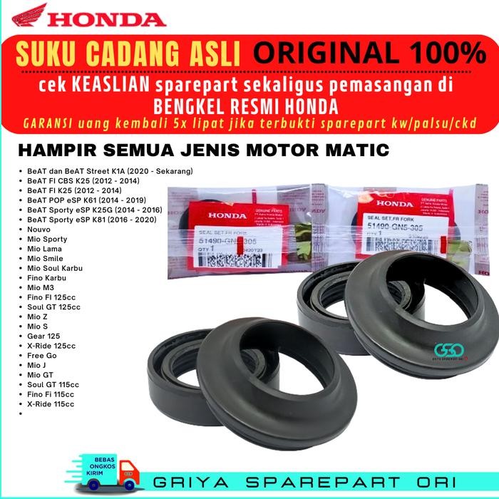 Seal Sil Shock Depan Honda Beat Fi Original Seal Debu Shock Depan Beat Esp Beat New Pop Street