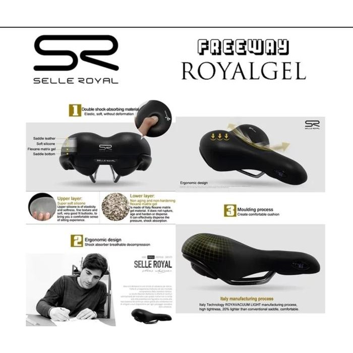 Sadel Sepeda Selle Royal Gel Saddle