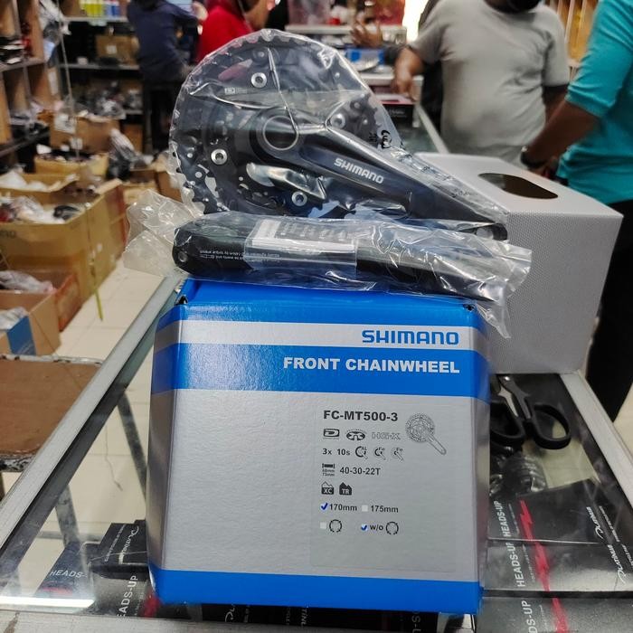 Crank Shimano Deore Fc-Mt500-3 3 Speed 40-30-22T 3 X 10 Speed Original Shimano With Box