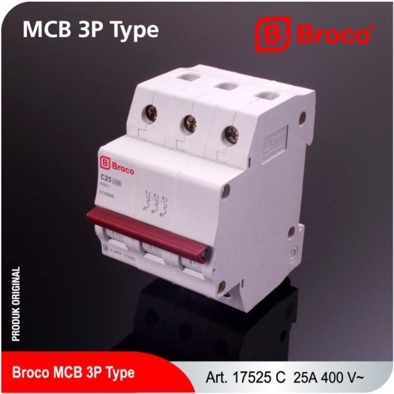 BROCO MCB 3 PHASE 25A (17525C)