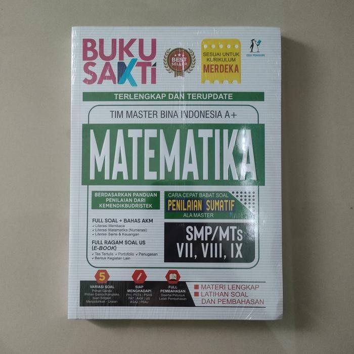 

Buku Sakti Matematika Smp Mts Terlengkap Dan Terupdate Kurikulum Merdeka 288 Halaman Bonus Rumus